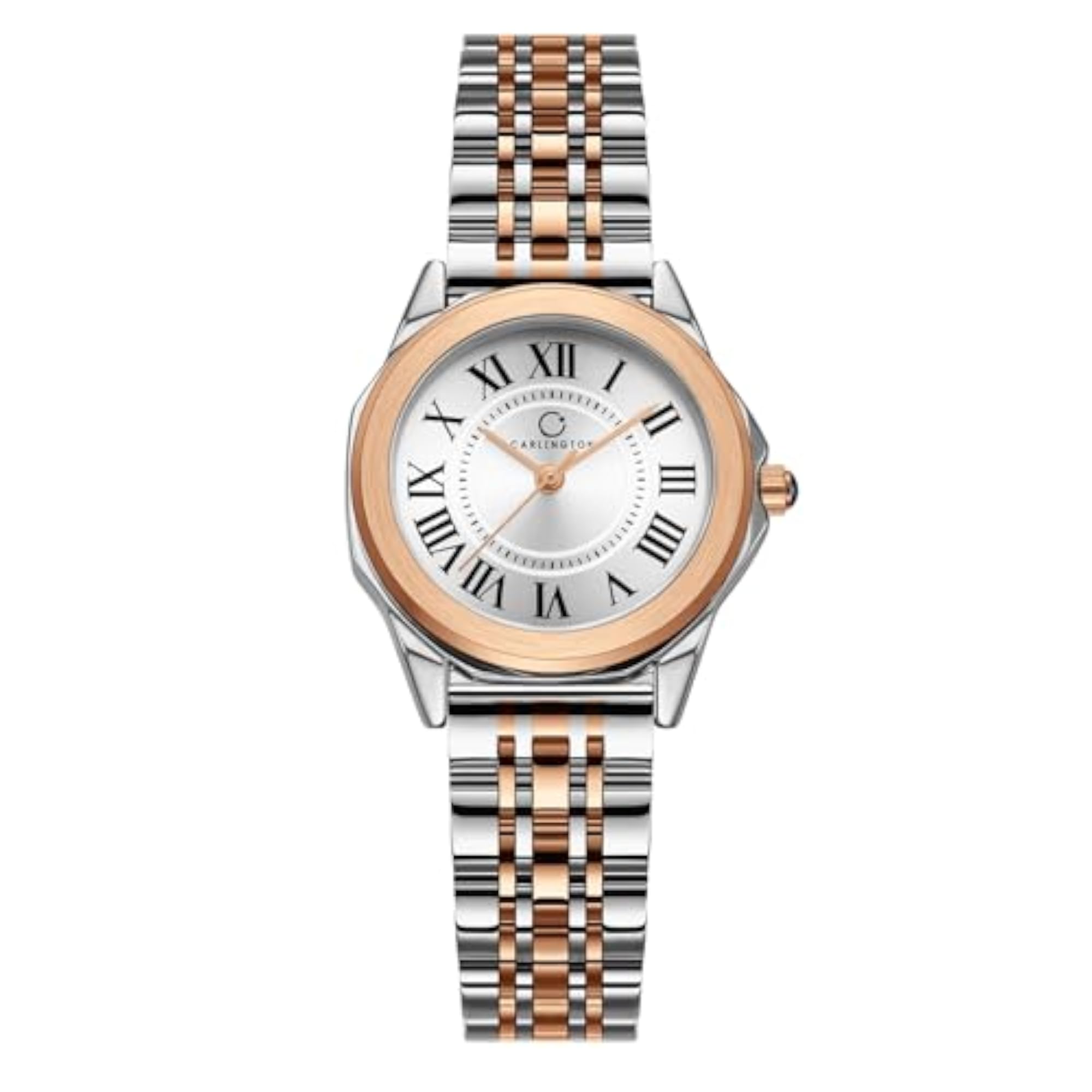 Women's Diva Series Analog Wrist Watch with Stainless Steel Chain Strap